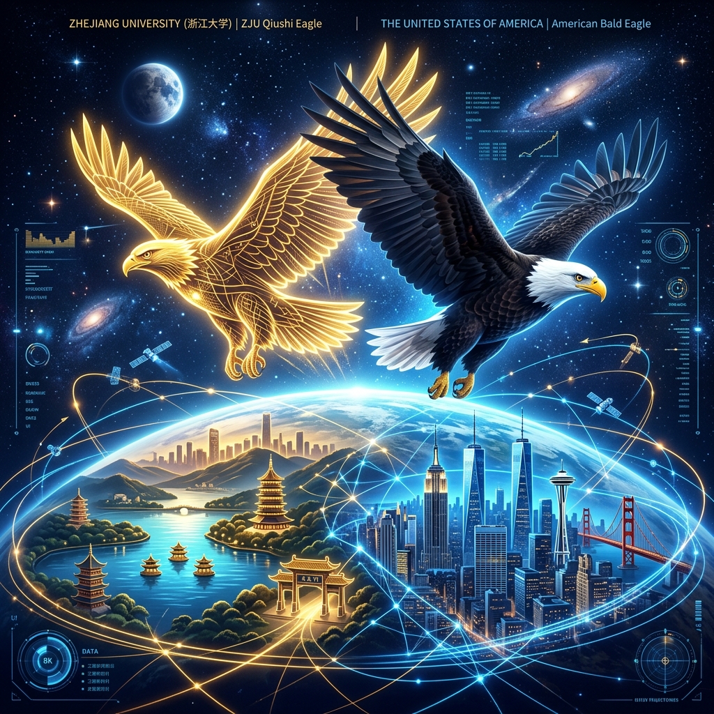Neo ZJU Space Vector Global Connections Graphic